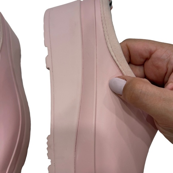 Hunter Azalea Pink Play Platfrom Slip-on Treaded Closed Toe Comfort Clog Shoe 9 - Picture 7 of 13